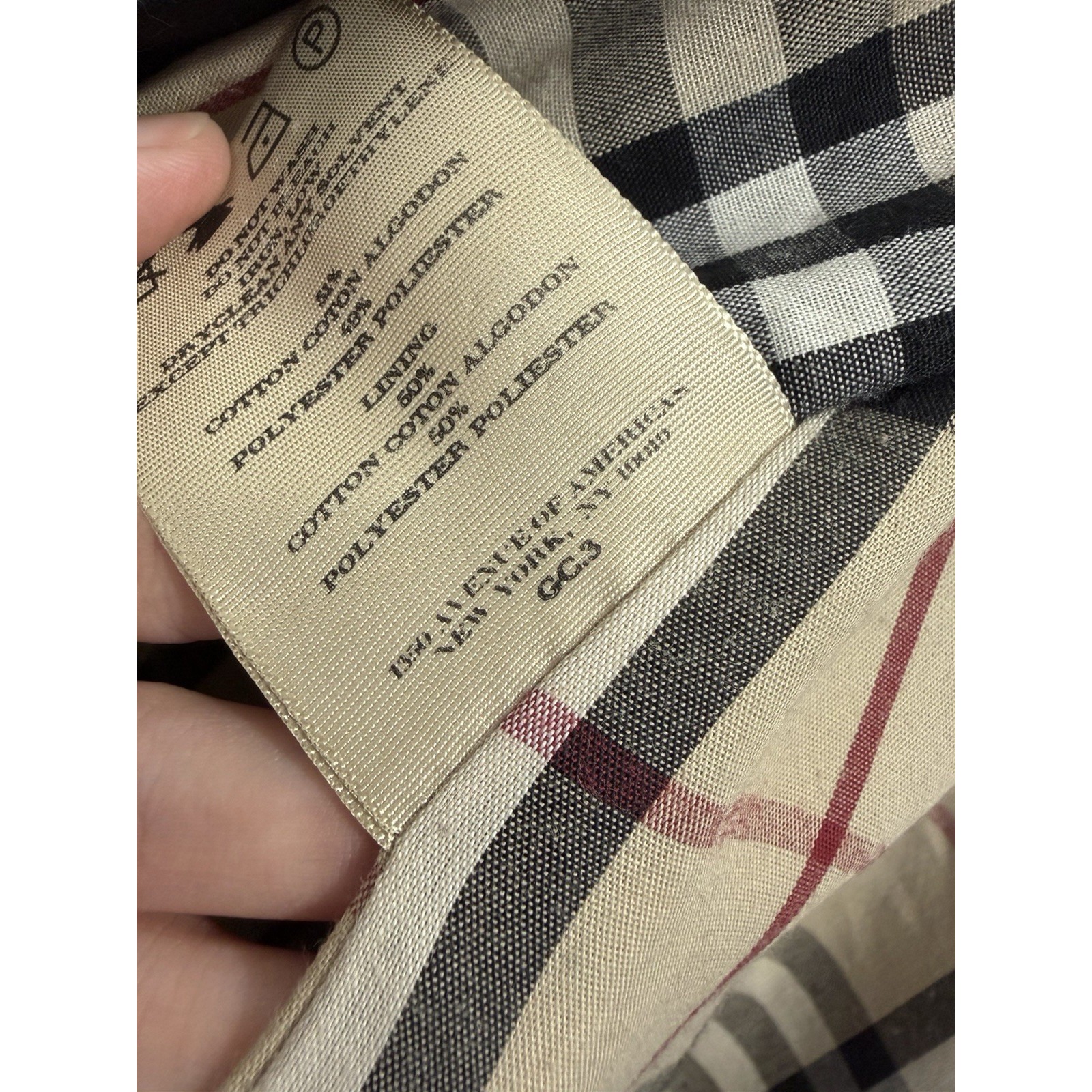 Vintage Burberrys Women's Trench Coat Black Check England Large Us Size 42-44 — image 5 of 8